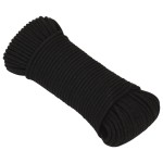 vidaXL Frânghie de lucru, negru, 3 mm, 250 m, polipropilenă vidaXL Frânghie de lucru, negru, 3 mm, 250 m, polipropilenă