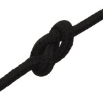 vidaXL Frânghie de lucru, negru, 5 mm, 100 m, poliester vidaXL Frânghie de lucru, negru, 5 mm, 100 m, poliester