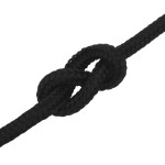 vidaXL Frânghie de lucru, negru, 14 mm, 100 m, poliester vidaXL Frânghie de lucru, negru, 14 mm, 100 m, poliester