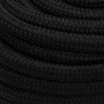 vidaXL Frânghie de lucru, negru, 20 mm, 25 m, poliester vidaXL Frânghie de lucru, negru, 20 mm, 25 m, poliester