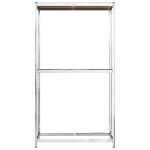 vidaXL Raft pentru anvelope cu 2 niveluri argintiu 110x40x180 cm oțel vidaXL Raft pentru anvelope cu 2 niveluri argintiu 110x40x180 cm oțel