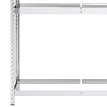 vidaXL Raft pentru anvelope cu 2 niveluri argintiu 110x40x180 cm oțel vidaXL Raft pentru anvelope cu 2 niveluri argintiu 110x40x180 cm oțel
