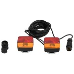 vidaXL Lumini pentru remorcă 2 buc bec clasic 12 V roșu 10,5x7,5x10 cm vidaXL Lumini pentru remorcă 2 buc bec clasic 12 V roșu 10,5x7,5x10 cm