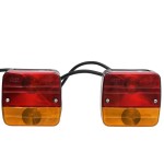 vidaXL Lumini pentru remorcă 2 buc bec clasic 12 V roșu 10,5x7,5x10 cm vidaXL Lumini pentru remorcă 2 buc bec clasic 12 V roșu 10,5x7,5x10 cm