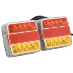 vidaXL Lumini pentru remorcă, 2 buc., roșu, 10,5x7,5x10 cm bec LED 12V vidaXL Lumini pentru remorcă, 2 buc., roșu, 10,5x7,5x10 cm bec LED 12V