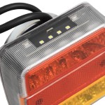 vidaXL Lumini pentru remorcă, 2 buc., roșu, 10,5x7,5x10 cm bec LED 12V vidaXL Lumini pentru remorcă, 2 buc., roșu, 10,5x7,5x10 cm bec LED 12V