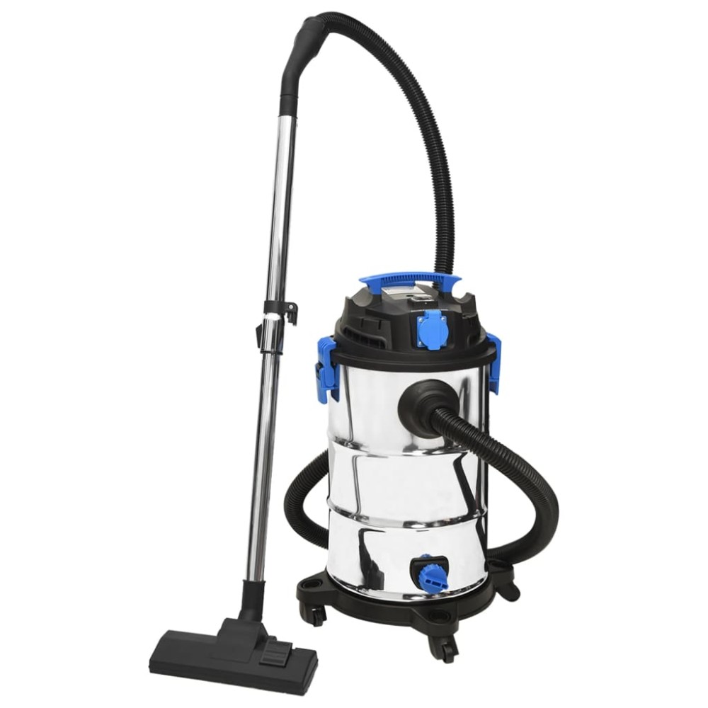 vidaXL Aspirator cu aspirare umedă și uscată, 1200 W, argintiu, 30 L