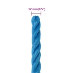 vidaXL Frânghie de lucru, albastru, 12 mm, 25 m, polipropilenă