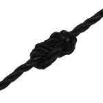 vidaXL Frânghie de lucru, negru, 6 mm, 50 m, polipropilenă