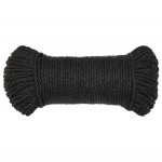 vidaXL Frânghie de lucru, negru, 6 mm, 500 m, polipropilenă vidaXL Frânghie de lucru, negru, 6 mm, 500 m, polipropilenă