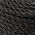 vidaXL Frânghie de lucru, negru, 12 mm, 50 m, polipropilenă vidaXL Frânghie de lucru, negru, 12 mm, 50 m, polipropilenă