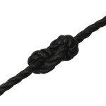 vidaXL Frânghie de lucru, negru, 12 mm, 50 m, polipropilenă vidaXL Frânghie de lucru, negru, 12 mm, 50 m, polipropilenă