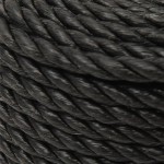 vidaXL Frânghie de lucru, negru, 14 mm, 25 m, polipropilenă vidaXL Frânghie de lucru, negru, 14 mm, 25 m, polipropilenă