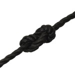 vidaXL Frânghie de lucru, negru, 20 mm, 50 m, polipropilenă vidaXL Frânghie de lucru, negru, 20 mm, 50 m, polipropilenă