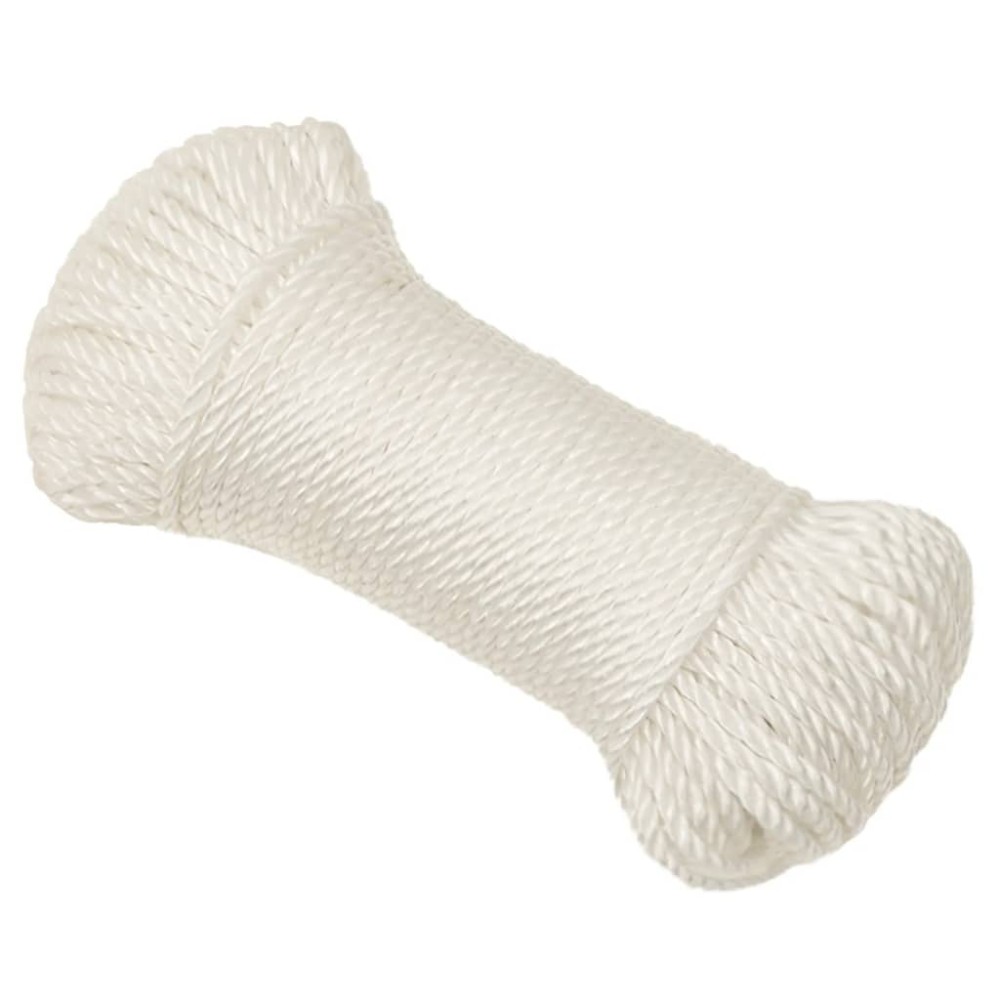 vidaXL Frânghie de lucru, Alb, 6 mm, 25 m, polipropilenă