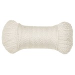 vidaXL Frânghie de lucru, Alb, 6 mm, 250 m, polipropilenă