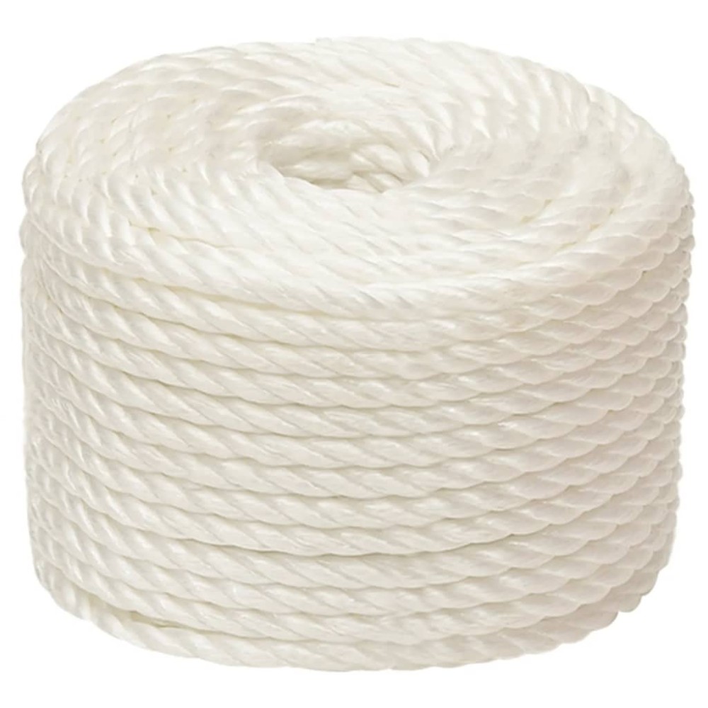 vidaXL Frânghie de lucru, Alb, 14 mm, 25 m, polipropilenă