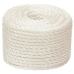 vidaXL Frânghie de lucru, Alb, 14 mm, 25 m, polipropilenă