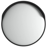 vidaXL Oglindă de trafic convexă exterior, negru, Ø45 cm, policarbonat vidaXL Oglindă de trafic convexă exterior, negru, Ø45 cm, policarbonat