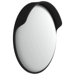 vidaXL Oglindă de trafic convexă exterior, negru, Ø45 cm, policarbonat vidaXL Oglindă de trafic convexă exterior, negru, Ø45 cm, policarbonat