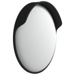vidaXL Oglindă de trafic convexă exterior, negru, Ø60 cm, policarbonat vidaXL Oglindă de trafic convexă exterior, negru, Ø60 cm, policarbonat