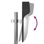 vidaXL Oglindă de trafic convexă exterior, negru, Ø60 cm, policarbonat vidaXL Oglindă de trafic convexă exterior, negru, Ø60 cm, policarbonat