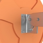 vidaXL Oglindă trafic convexă exterior, portocaliu Ø30 cm policarbonat vidaXL Oglindă trafic convexă exterior, portocaliu Ø30 cm policarbonat