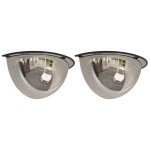 vidaXL Oglinzi de trafic jumătate de cupolă, 2 buc., Ø40 cm, acril
