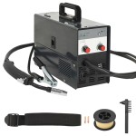 vidaXL Aparat de sudură fără gaz, miez flux, MIG 120A vidaXL Aparat de sudură fără gaz, miez flux, MIG 120A