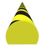 vidaXL Protecție de colț, galben și negru, 4x3x100 cm, PU vidaXL Protecție de colț, galben și negru, 4x3x100 cm, PU