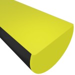 vidaXL Protecție de colț, galben și negru, 4x3x100 cm, PU vidaXL Protecție de colț, galben și negru, 4x3x100 cm, PU