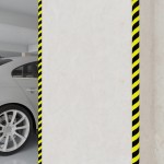 vidaXL Protecții de colț, 2 buc., galben și negru, 4x3x100 cm, PU vidaXL Protecții de colț, 2 buc., galben și negru, 4x3x100 cm, PU