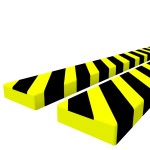 vidaXL Protecții de colț, 2 buc., galben și negru, 6x2x101,5 cm, PU vidaXL Protecții de colț, 2 buc., galben și negru, 6x2x101,5 cm, PU