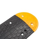 vidaXL Prag limitator de viteză galben și negru 129x32,5x4 cm cauciuc vidaXL Prag limitator de viteză galben și negru 129x32,5x4 cm cauciuc