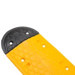 vidaXL Prag limitator de viteză galben și negru 129x32,5x4 cm cauciuc vidaXL Prag limitator de viteză galben și negru 129x32,5x4 cm cauciuc