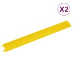vidaXL Rampe de protecție pentru cabluri, 2 buc., galben, 98,5 cm vidaXL Rampe de protecție pentru cabluri, 2 buc., galben, 98,5 cm
