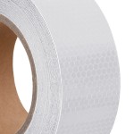 vidaXL Banda reflectorizantă, alb, 5 cm x 20 m, PVC vidaXL Banda reflectorizantă, alb, 5 cm x 20 m, PVC