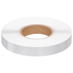 vidaXL Banda reflectorizantă, alb, 2,5 cmx50 m PVC vidaXL Banda reflectorizantă, alb, 2,5 cmx50 m PVC
