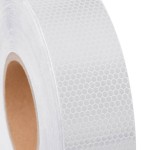 vidaXL Banda reflectorizantă, alb, 5 cm x 50 m, PVC vidaXL Banda reflectorizantă, alb, 5 cm x 50 m, PVC