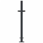 vidaXL Poartă de grădină antracit 100x75 cm oțel model copac