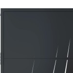 vidaXL Poartă de grădină antracit 100x75 cm oțel model iarbă