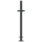 vidaXL Poartă de grădină antracit 100x100 cm oțel model iarbă