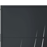 vidaXL Poartă de grădină antracit 100x125 cm oțel model iarbă
