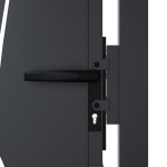 vidaXL Poartă de grădină antracit 100x175 cm oțel model iarbă