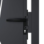 vidaXL Poartă pentru grădină, antracit, 105x205 cm, oțel, model iarbă vidaXL Poartă pentru grădină, antracit, 105x205 cm, oțel, model iarbă