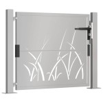 vidaXL Poartă pentru grădină, 105x105 cm, oțel corten, model iarbă vidaXL Poartă pentru grădină, 105x105 cm, oțel corten, model iarbă