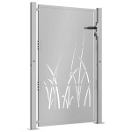 vidaXL Poartă pentru grădină, 105x130 cm, oțel corten, model iarbă vidaXL Poartă pentru grădină, 105x130 cm, oțel corten, model iarbă