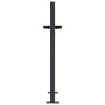 vidaXL Poartă de grădină antracit 100x100 cm oțel design bambus