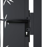 vidaXL Poartă pentru grădină, antracit, 105x180 cm, oțel, model bambus vidaXL Poartă pentru grădină, antracit, 105x180 cm, oțel, model bambus