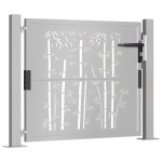 vidaXL Poartă pentru grădină, 105x80 cm, oțel corten, model bambus vidaXL Poartă pentru grădină, 105x80 cm, oțel corten, model bambus